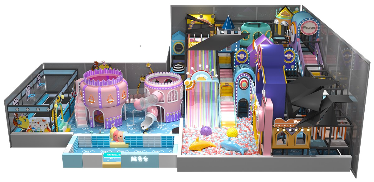 4.Pastel Colored Maze Indoor Playground (6) 4.Pastel Colored Maze Indoor Playground (6)