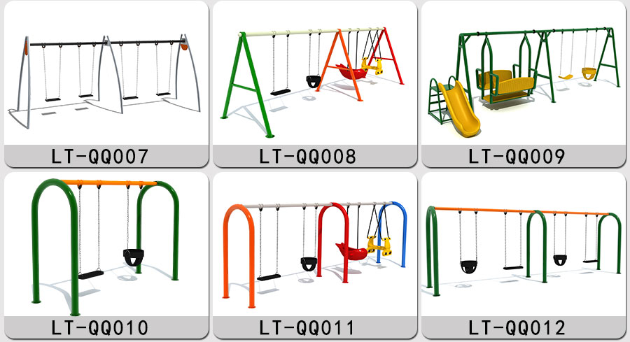 Swing + rocking horse + seesaw + swivel chair + turn horse + rocking + children's play facilities _02