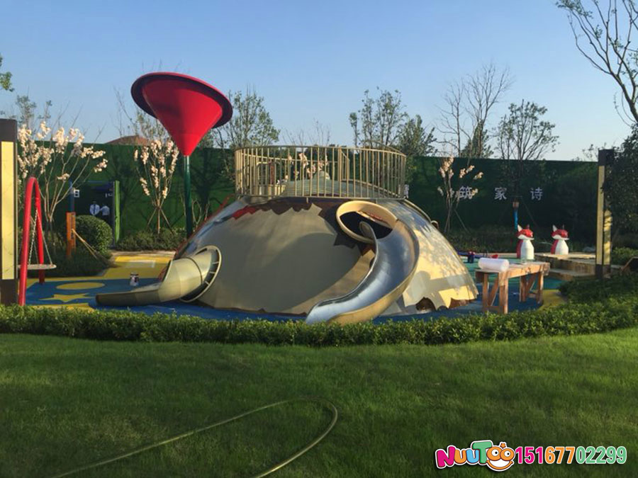 Xiao Wangzi Paradise + non-standard travel + planet combination slide + stainless steel slip slide (2)