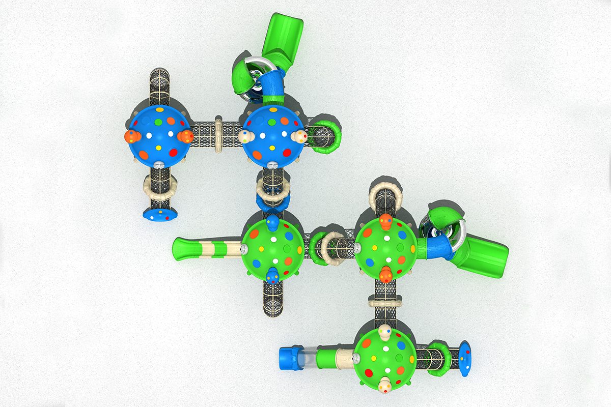 playground with slides childrens outdoor slide (1)