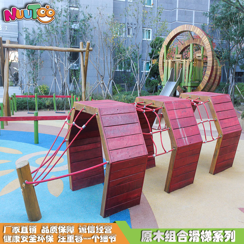Non-standard special-shaped large wooden combined slide price_letto non-standard amusement