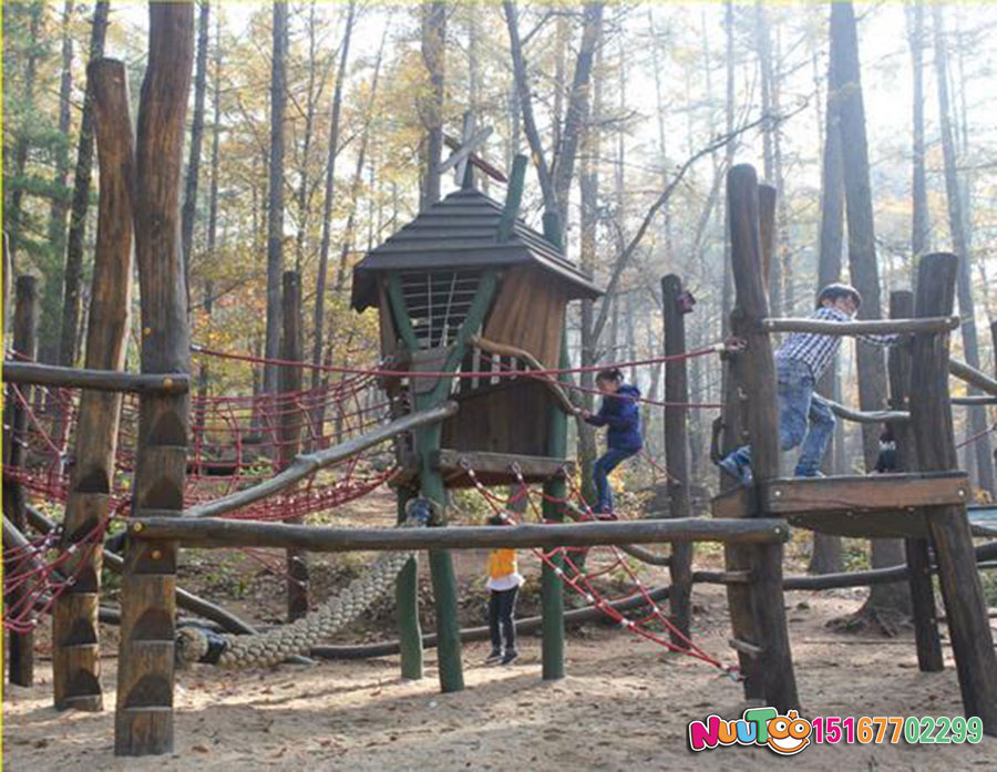 Special-shaped log large children's outdoor amusement equipment_letu non-standard amusement