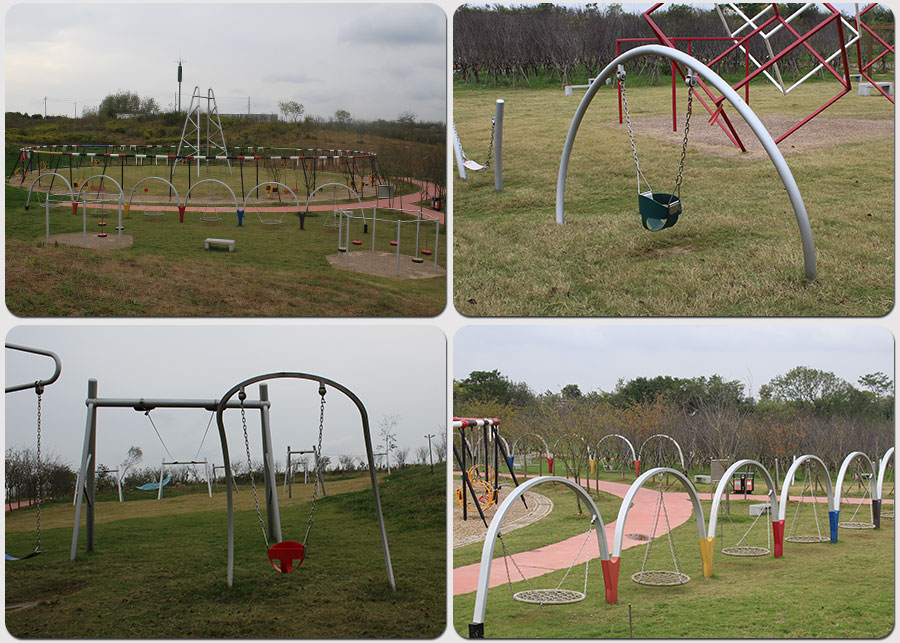 Swing + rocking horse + seesaw + swivel chair + turn horse + rocking + children's play facilities _08