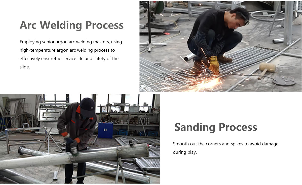 Outdoor kids playground swing 4 Outdoor-playground-equipment-production-display_02