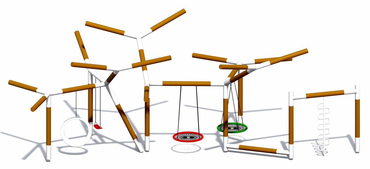 Tree branch shape outdoor swing (3) Tree branch shape outdoor swing (3)