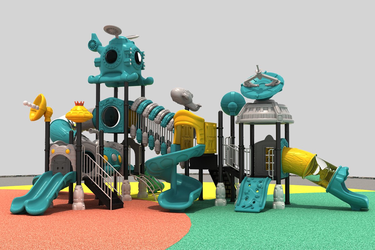 playground equipment slides Space Airplane Playground Slide for Fun (2)