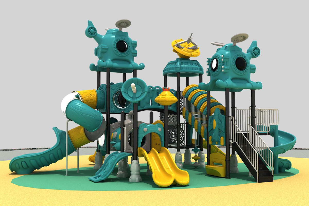 slides for playground Outdoor Playground Slide with Aircraft (2)