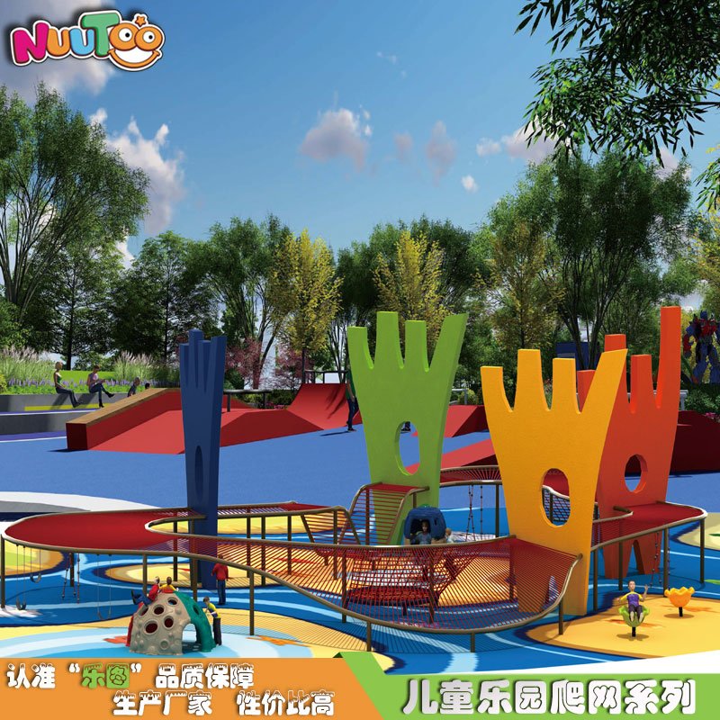 Outdoor children's large-scale crawling combined slide amusement equipment