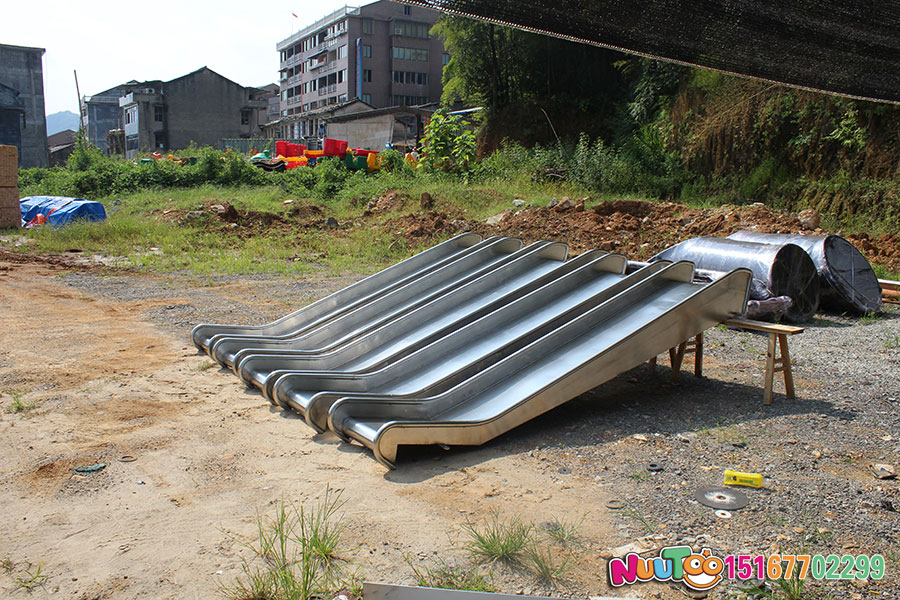 Chau non-standard travel + stainless steel slide + Shanxi Yuncheng Kindergarten Case - (31)