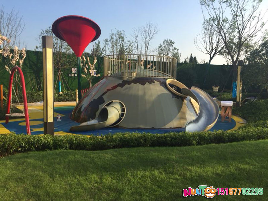 Little Prince Park + Non-standard ride + Planet combination slide + stainless steel slide (7)