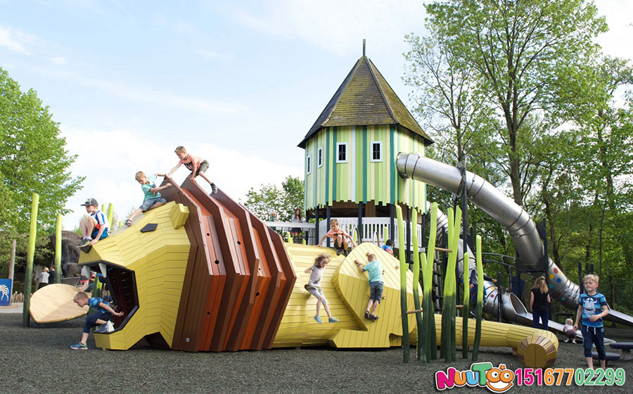 Lion Combination Paradise + Amusement Facilities + Combination Amusement Facilities + Combination Slide + Large Amusement Equipment + Children's Play Equipment - (10)