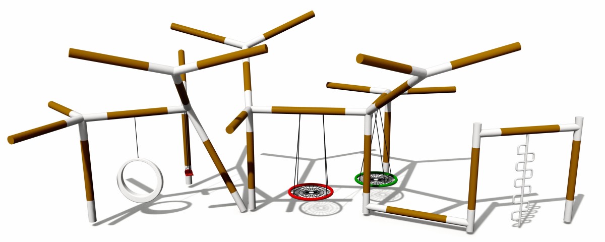 Tree branch shape outdoor swing (2) Tree branch shape outdoor swing (2)