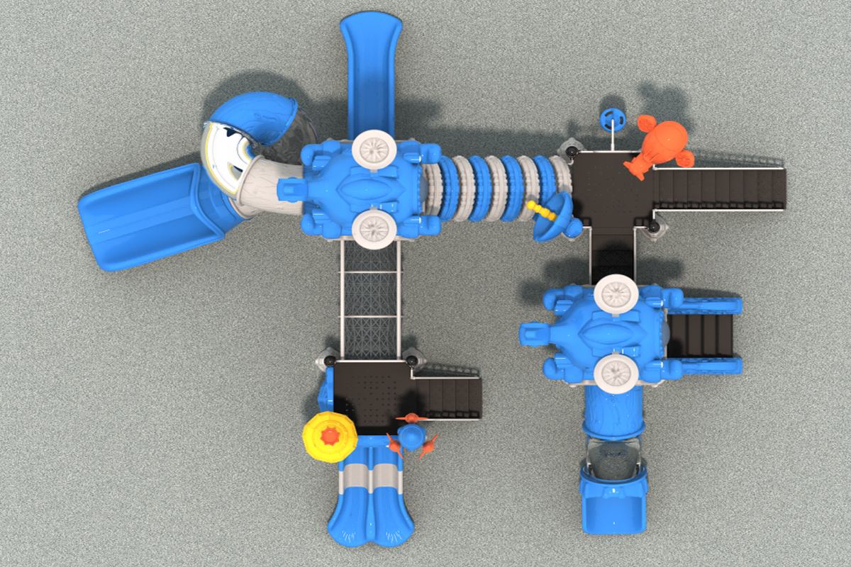 slides playground Children's Space Playground Slide Fun (1)