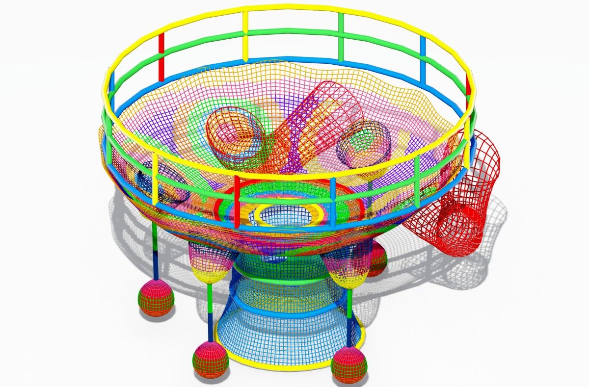 18.Rope Net Play Structure -3 18.Rope Net Play Structure -3