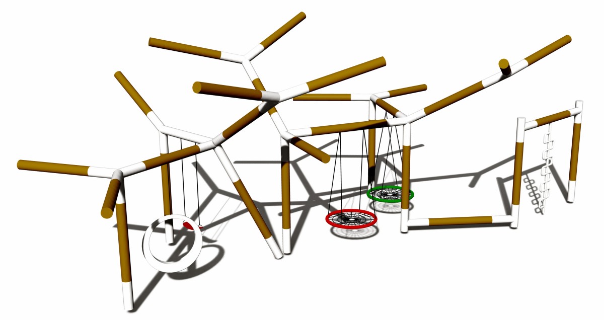 Tree branch shape outdoor swing (1) Tree branch shape outdoor swing (1)