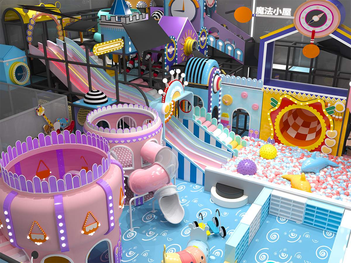 4.Pastel Colored Maze Indoor Playground (1) 4.Pastel Colored Maze Indoor Playground (1)