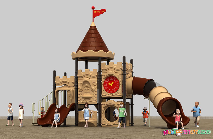 Combination slide + children's play equipment + little doctor + Great Wall (16)