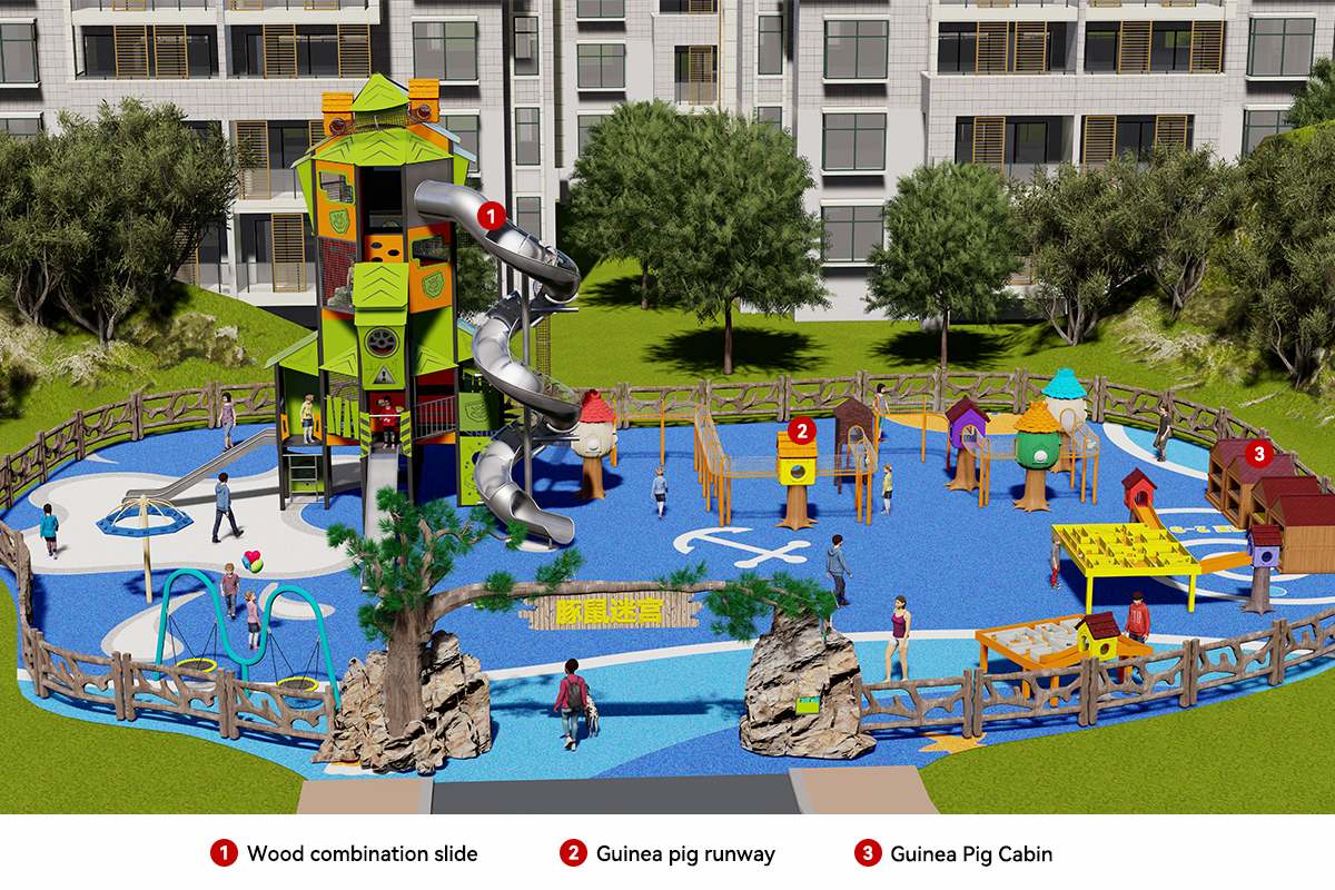 pet playground game Guinea Pig Maze3