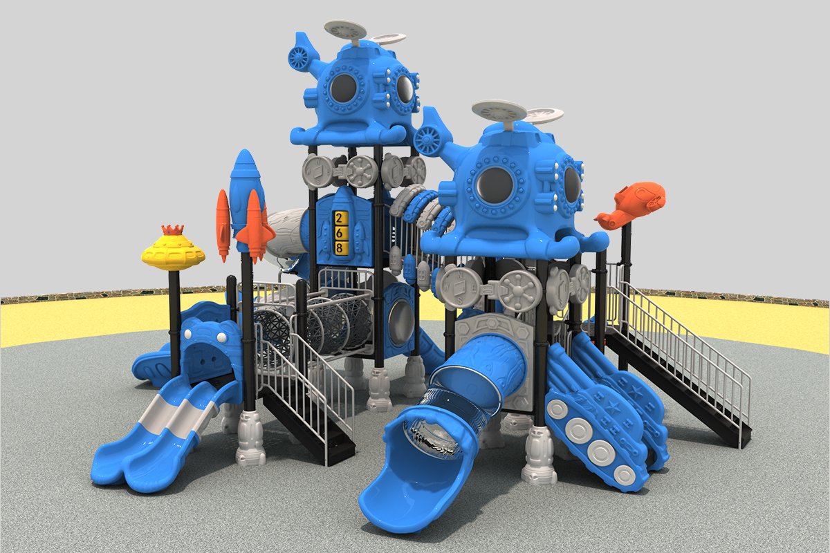 slides playground Children's Space Playground Slide Fun (2)