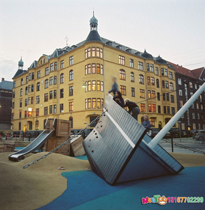 Pirate ship amusement landscape wooden slide_letu non-standard amusement