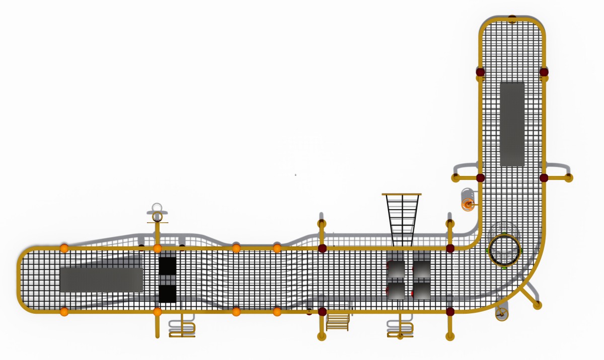 Panoramic display of wavy climbing playground equipment-5 Panoramic display of wavy climbing playground equipment-5
