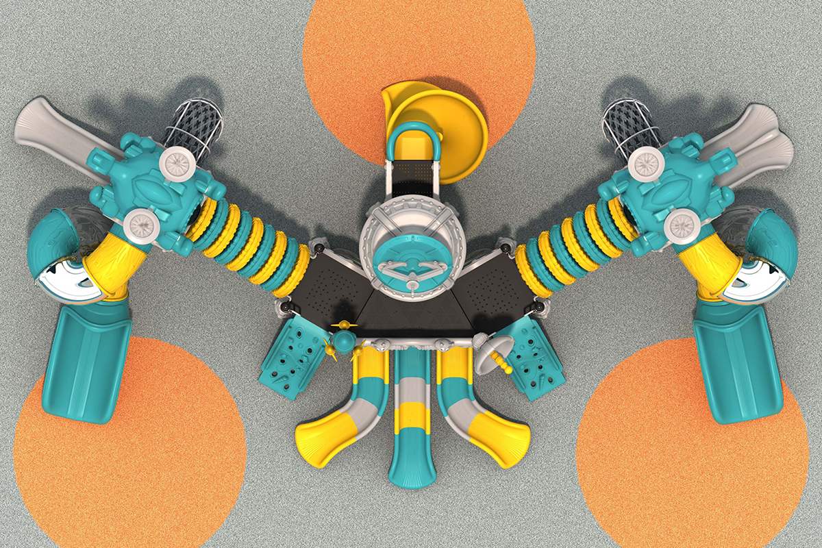 spiral slide playground outdoor playground slide (1)