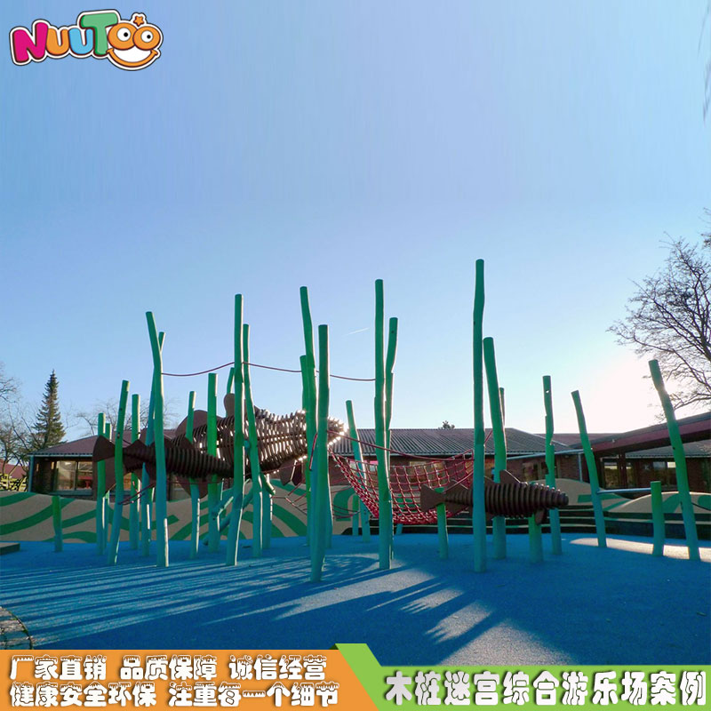 Wooden pile comprehensive maze outdoor playground equipment_letu non-standard amusement
