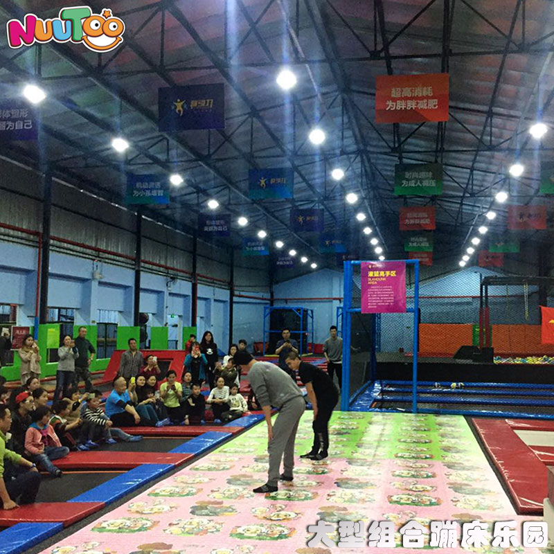 Letu indoor children's paradise Gansu Jiuquan love 蹦 PA large trampoline theme park case