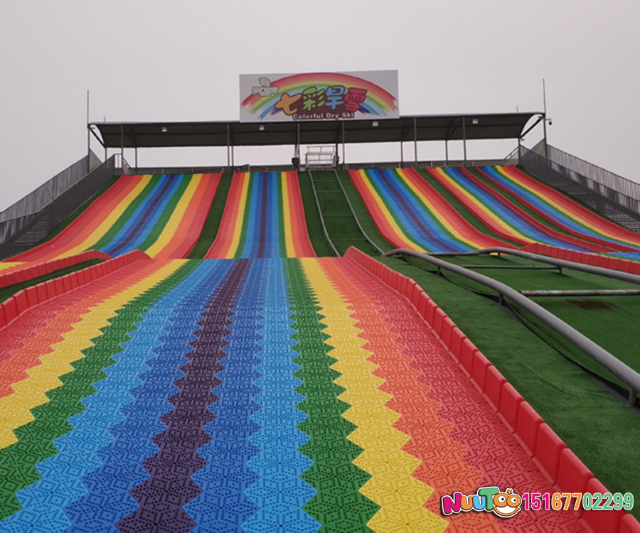 Drought snow rainbow slide with you to experience simulation ice and snow