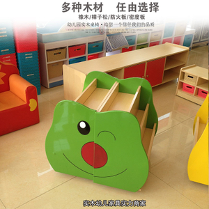 Preschool furniture solid wood storage cabinet multifunctional non-toxic and tasteless convenient storage cabinet