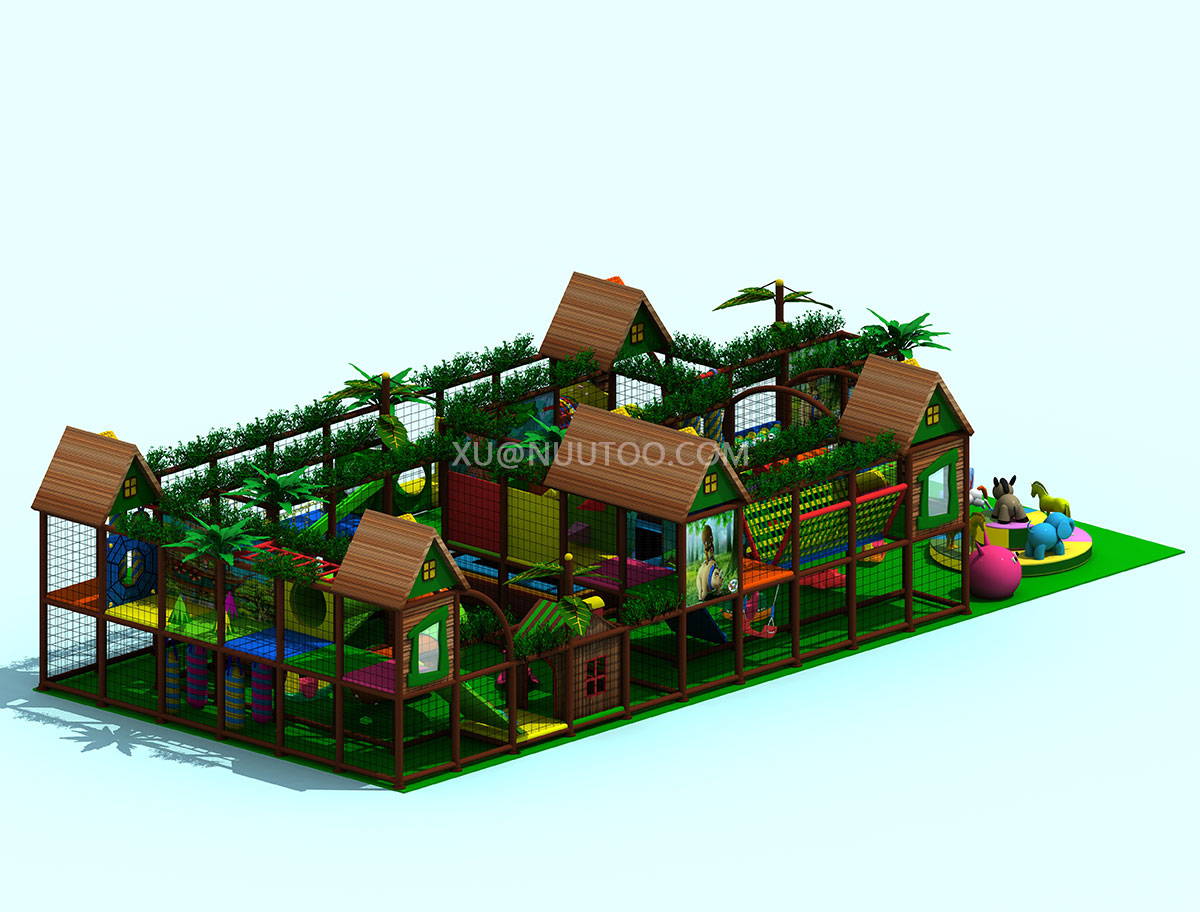 china jungle theme kids indoor soft playground (4)