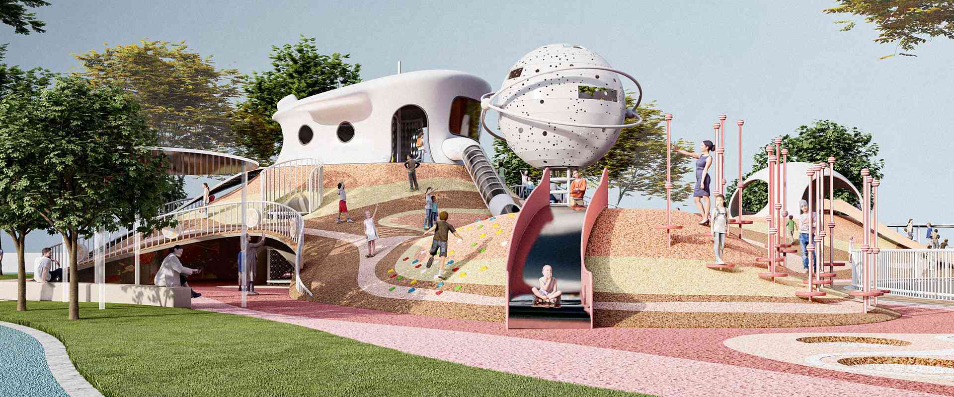 Outdoor playground equipment