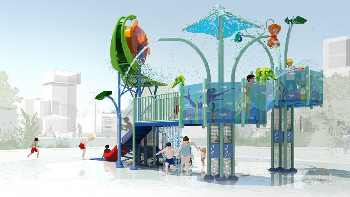 What are the water play equipment?