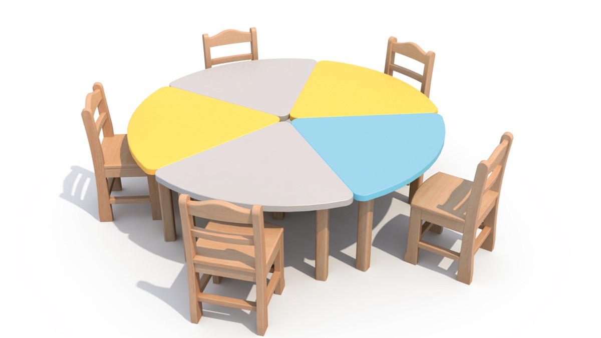 Kindergarten solid wood furniture (3)