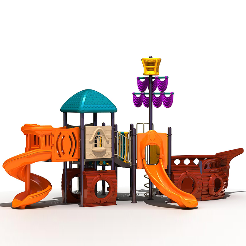 Pirate Ship Playgrounds，Outdoor Playground Pirate Ship Factory 