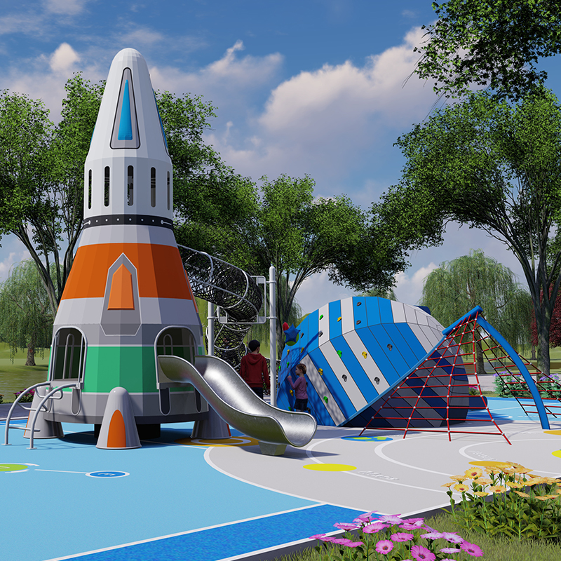 Rocket Ship Playground Slide, Rocket Playground Slide Trader