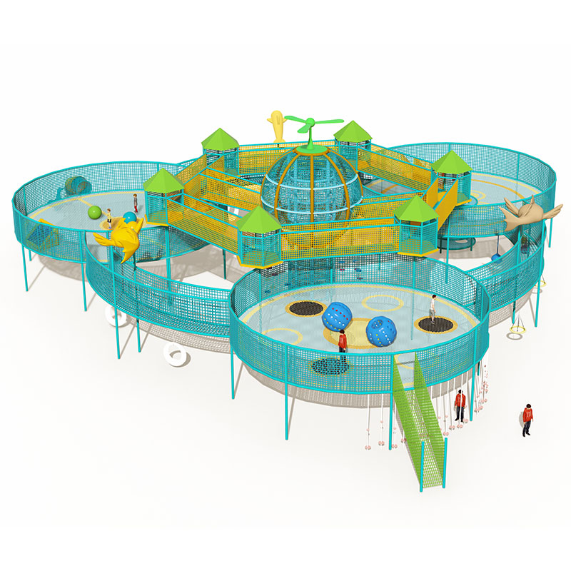 Adventure Rope Trampoline Climbing Frame