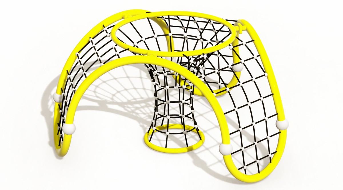 Panoramic display of Children's Climbing Playground Equipment Dome-4