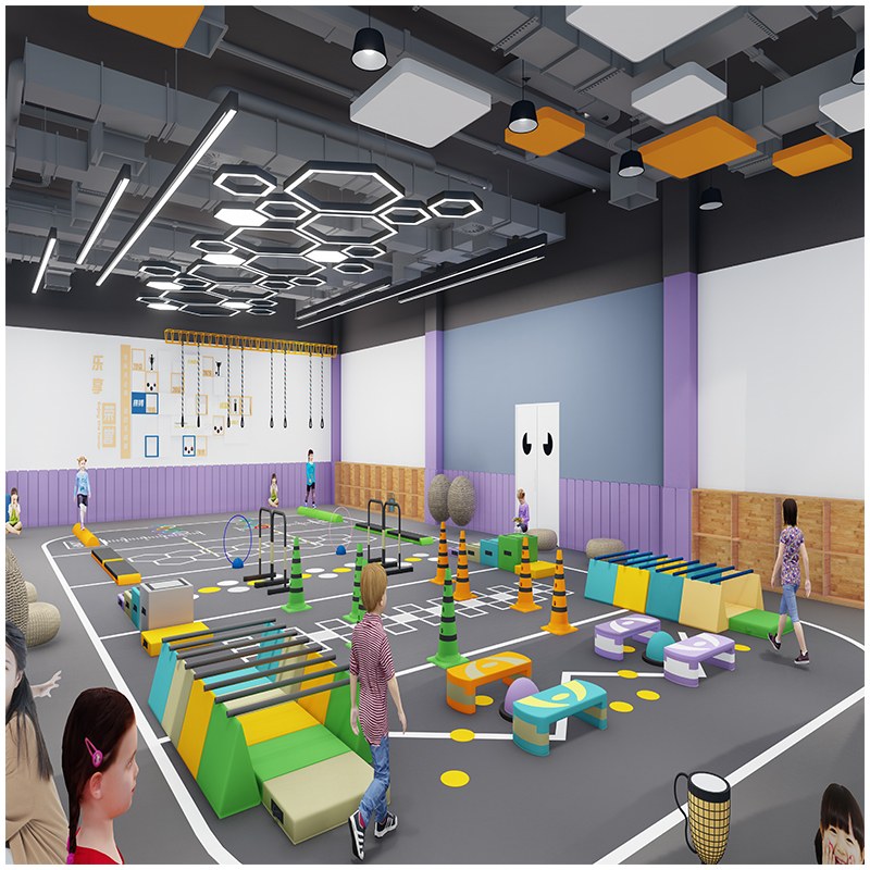 Bespoke Obstacle Course Training Equipment for Indoor Playgrounds