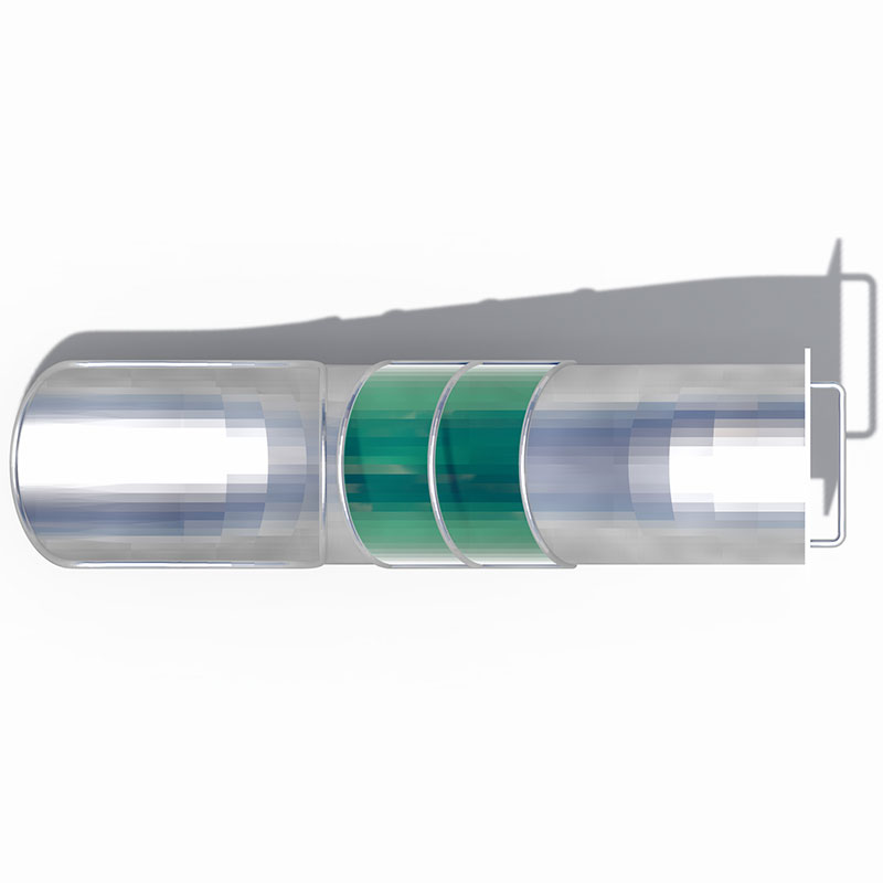 Tube-Style Stainless Steel Slide with Green View Windows