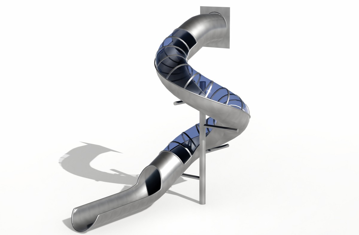 1.Playground stainless steel slides (1)