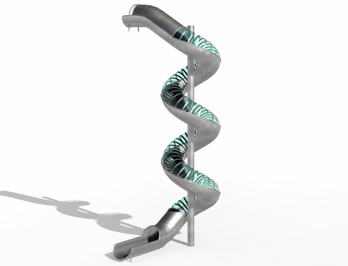 2.Stainless steel spiral slides (5)