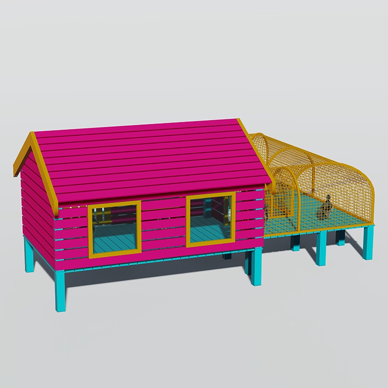 Friendly Duck House: Secure Pet Playground Equipment