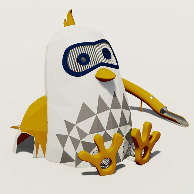 Fun Pet Playground Equipment:Chick-Themed Slide
