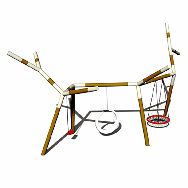 Galvanized Pipe Kids Tree Branch Swing For outdoor playground