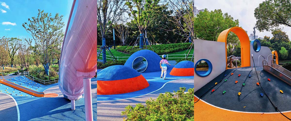 Safe and fun children's playground equipment for commercial use