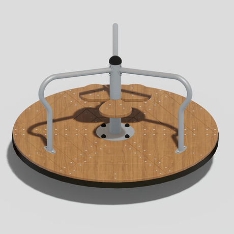 Non-Slip Grip Handles on Safety-Tested Kids Playground Roundabout​