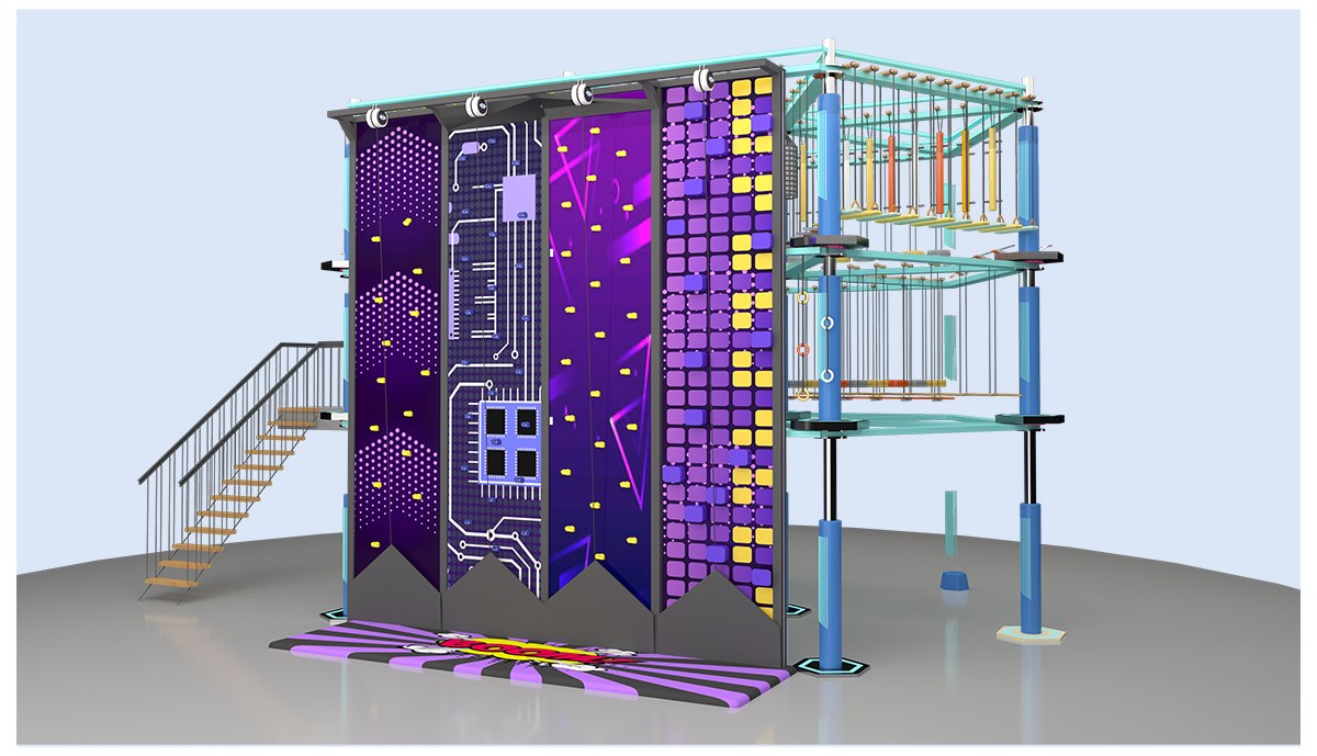 1.Indoor High Ropes Course for Malls (2)