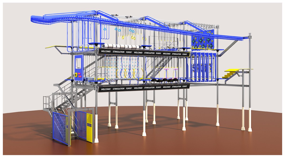 4.Commercial Indoor High Ropes Course (2)