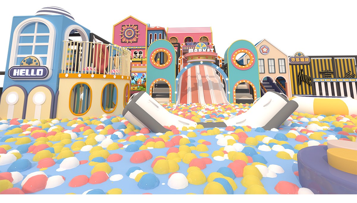 1.Macaron Pastel Indoor Playground Maze (1)